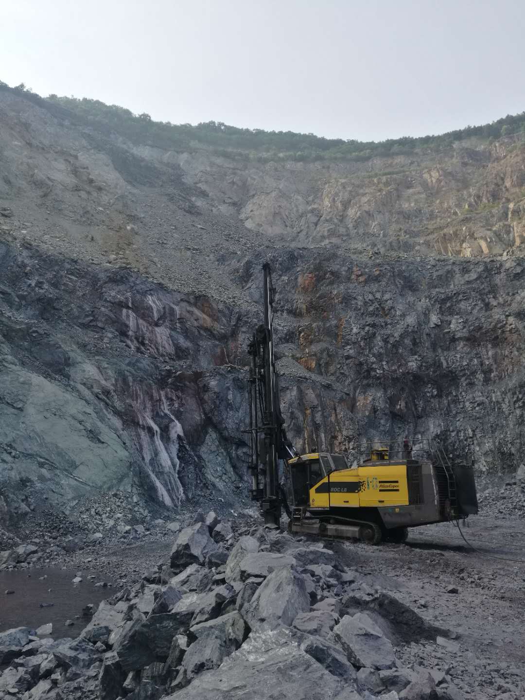 2017米數多潛孔鉆頭與海南礦業的第一炮