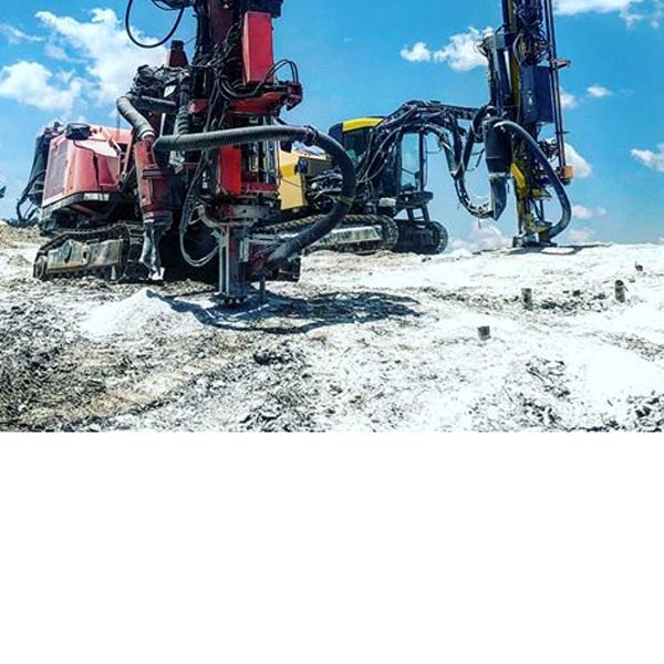 甘肅酒泉金礦潛孔鉆頭客戶案例