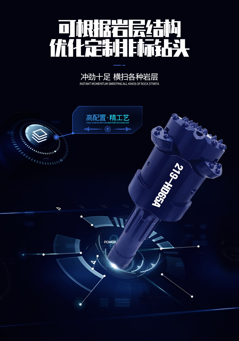 米數多潛孔鉆頭 提供高中低風壓潛孔鉆頭 潛孔沖擊器 等優質采掘鉆具